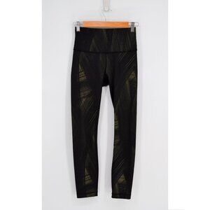 Lululemon High Times Pant Full-On Luon Wind Chill Fatigue Green Black Women's 4